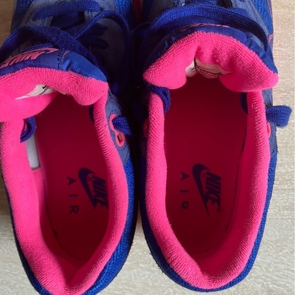 Nike Air Max 1 Rare Original Cobalt Blue & Pink Sneakers Tennis Shoes Size 7.5 - Picture 5 of 9